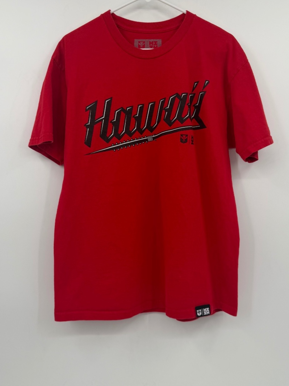 Hawaiis Finest T Shirt Men Large Red 2021 Short Sleeve Cotton Crew Neck Hawaii